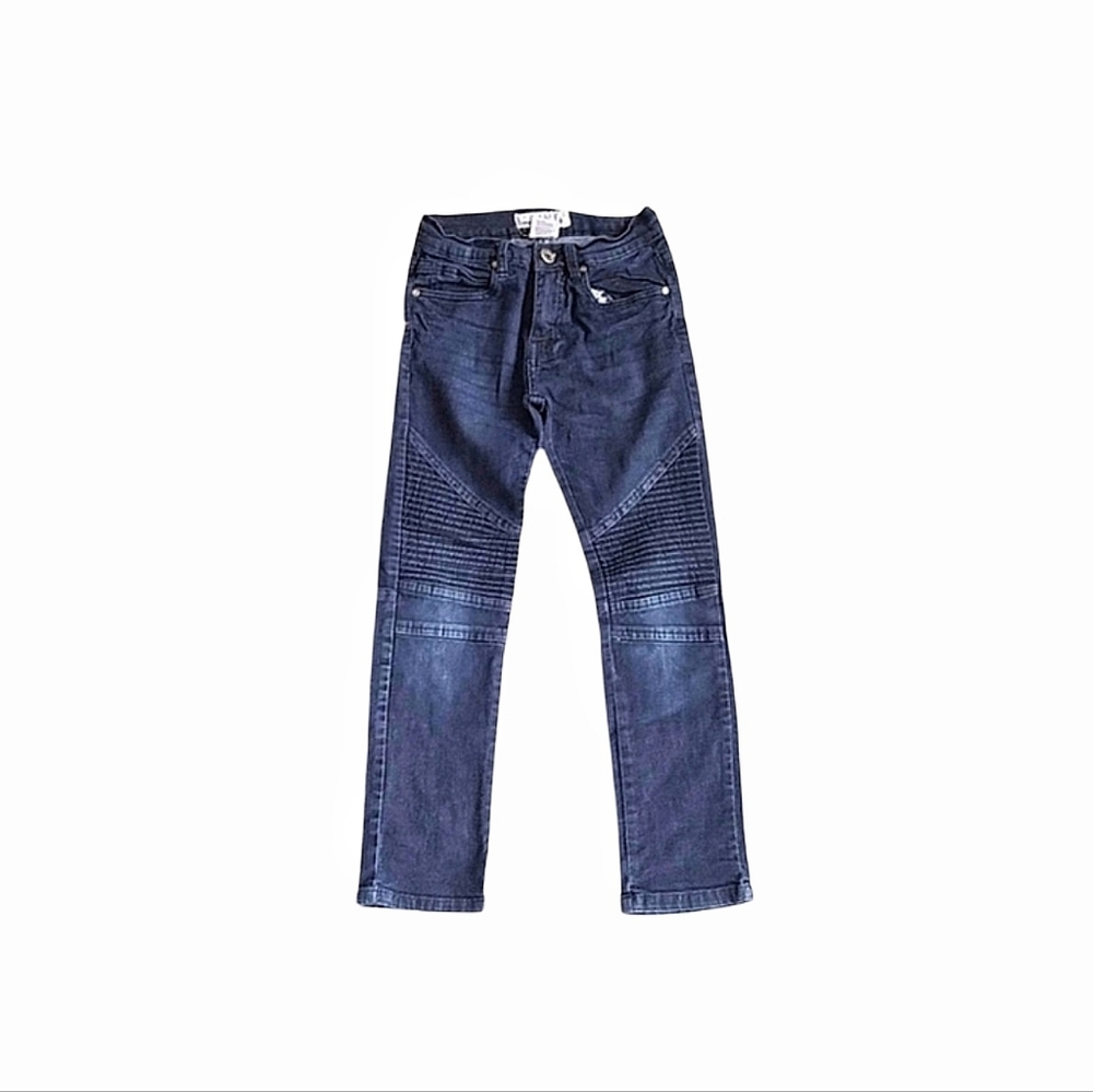Paper Denim & Cloth Girl's Stretch Moto Straight Leg Jeans Kids Size 8